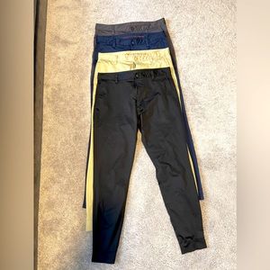Rhone Commuter Joggers 4 Pairs Black, Navy, Grey, Tan size 31